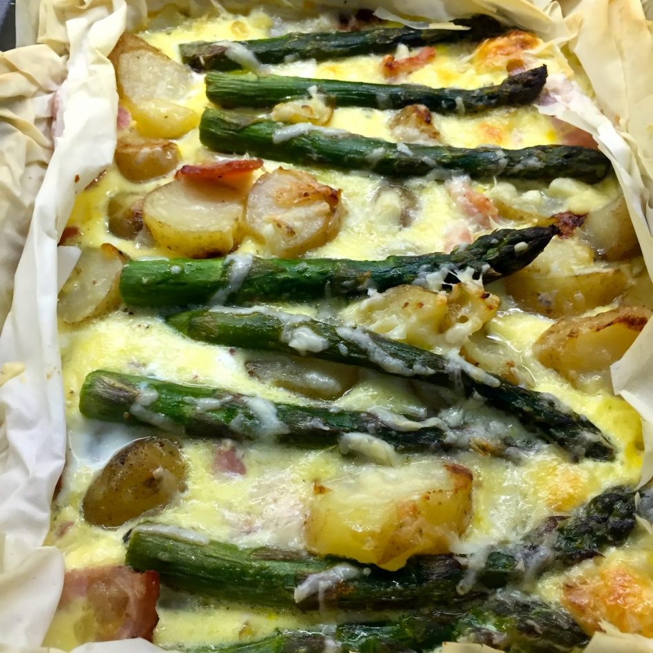 Asparagus & Jersey Royals Tart