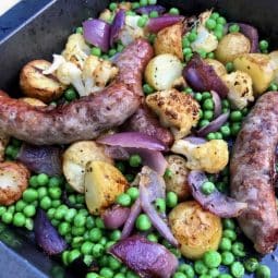 Sausage & New potato sheet pan meal