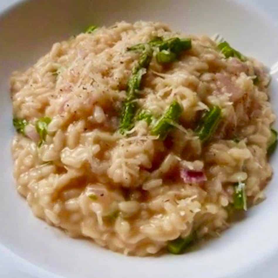 Easy Asparagus Risotto from Italian Sarah