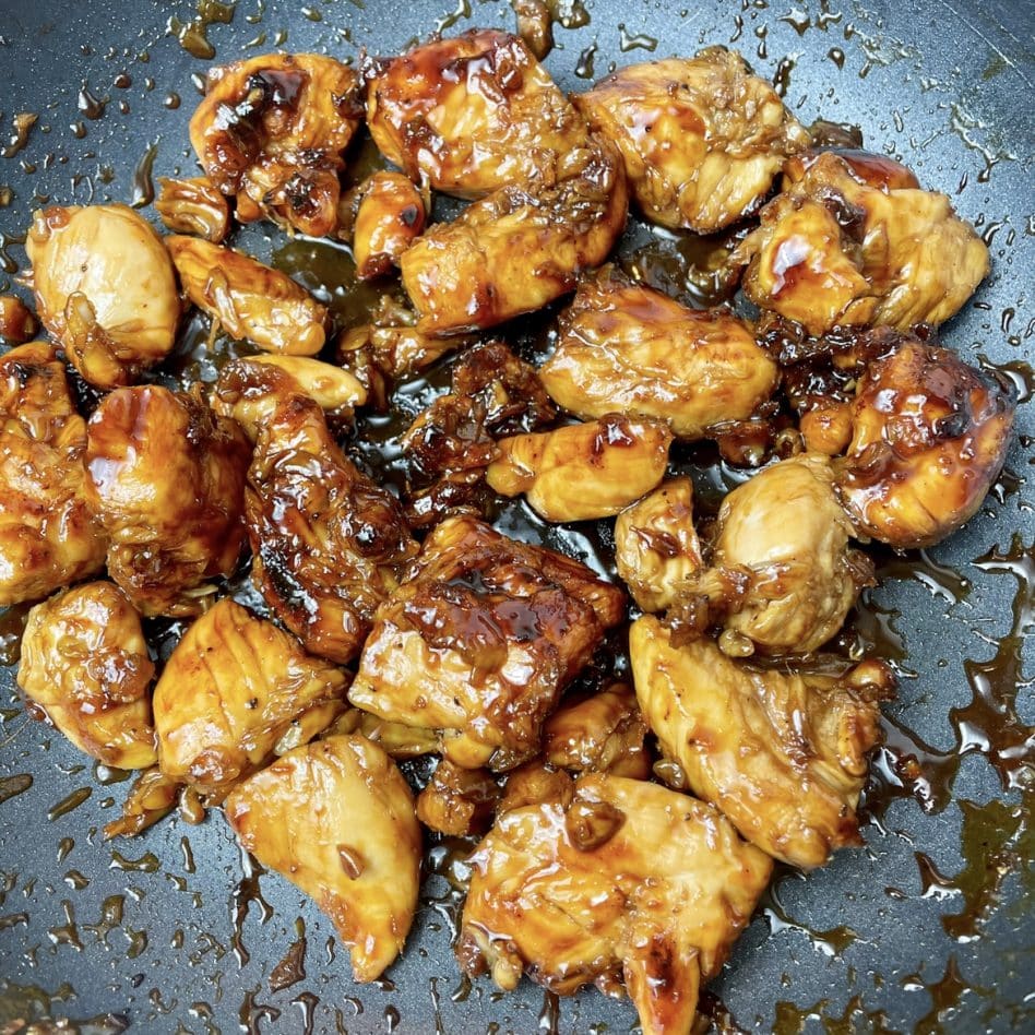 Easy Sticky Chicken, slimming style