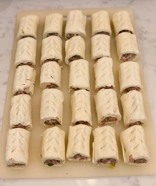 Frozen Sausage rolls from the freezer