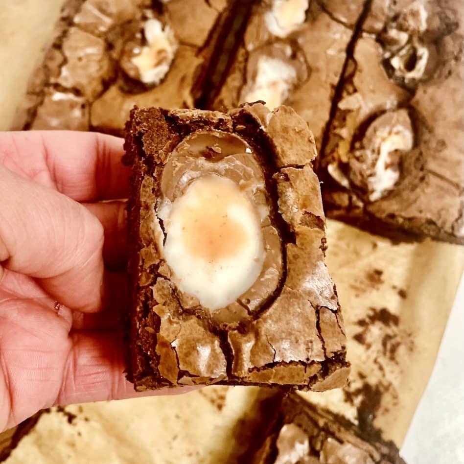 Creme Egg Brownies – so easy